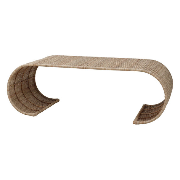 Hampton Rattan Coffee Table - Rattan Natural - Solid Timber Hamptons style Living Room furniture