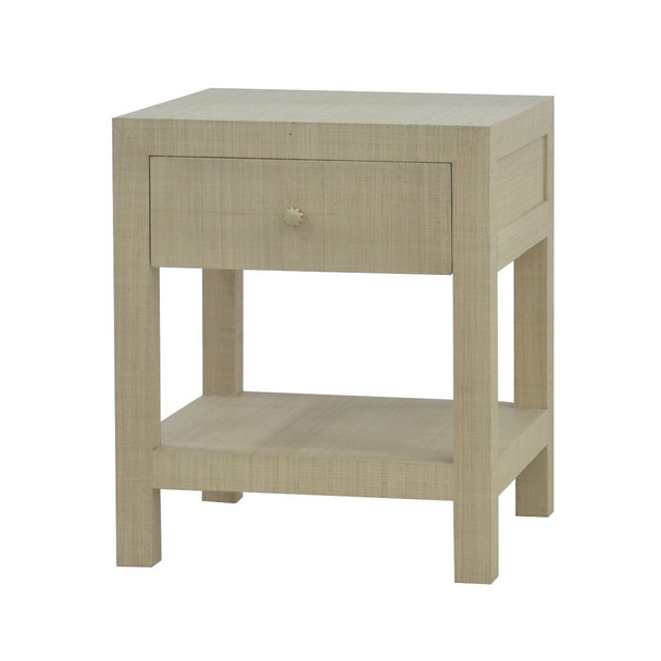 Kagu 1 Drawer Nightstand w/ Raffia - Raffia Raw (28585RFRW)