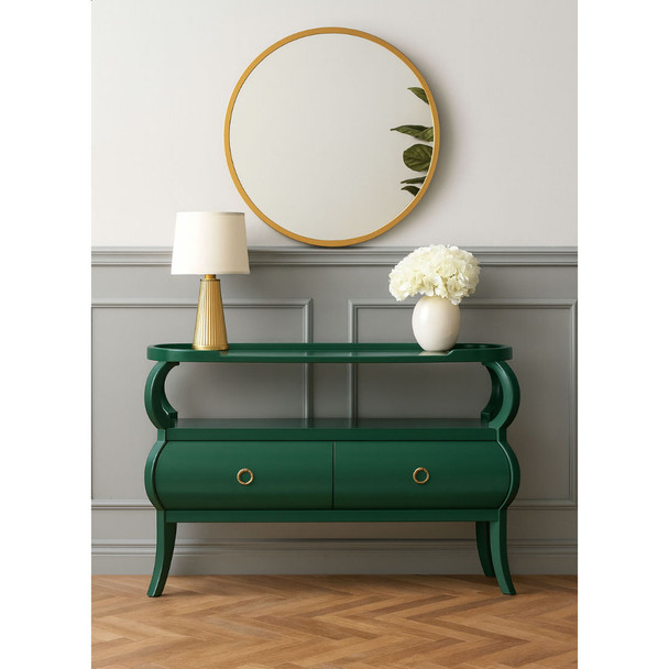 Savannah Console Table w/ 2 Drawers - Jade Green (28670JGR)
