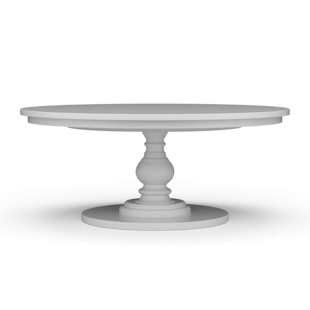 Goucho Round Dining Table 180cm - True White - Mid-Century Modern style