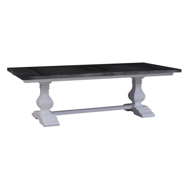 Miniature Trestle Table (Cheese Board) -White / Dior Grey - French Provincial style