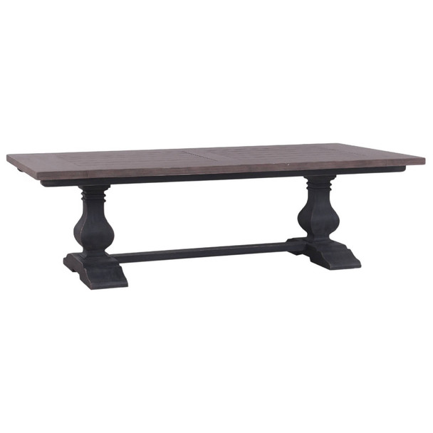 Miniature Trestle Table (Cheese Board) - Weathered Black / Sorrel Brown - French Provincial style