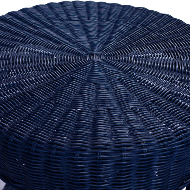 Surabaya Side Table - Deep Blue - Hand made Living Room furniture