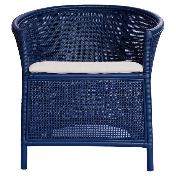 Adele Armchair - Deep Blue - Coastal style