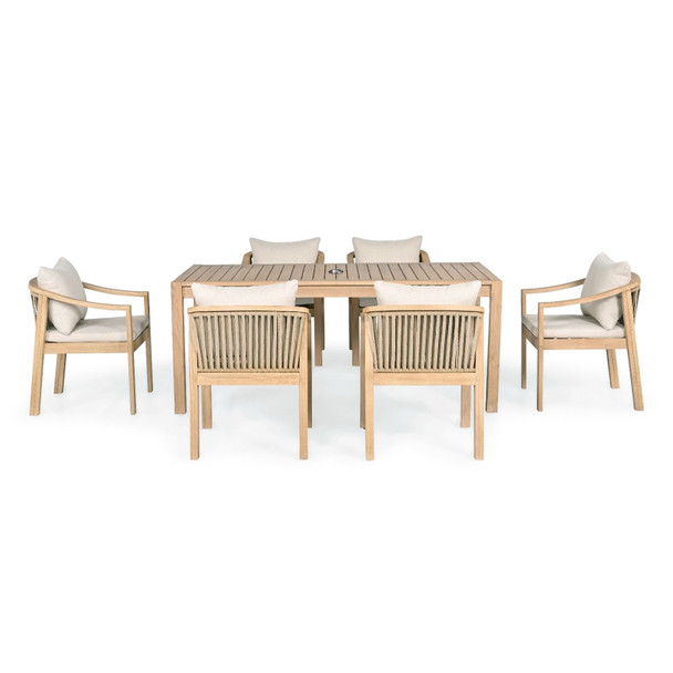 Palmera 7Pc Outdoor Dining Setting w/Covers - MF1007