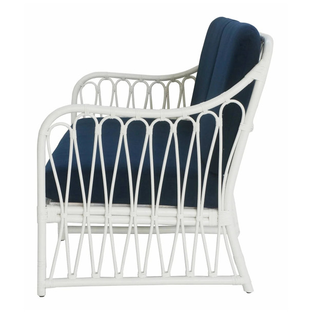 Antigua 2.5 Seater - White - Hand made Living Room furniture