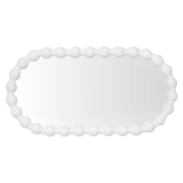 Bolan Oval Mirror - White - Hand made  furniture