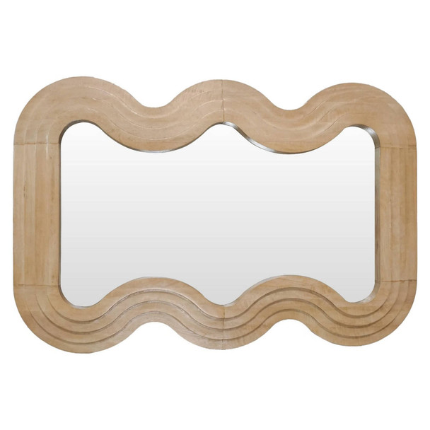 Ripple Oval Mirror-New Natural - Hand made  furniture
