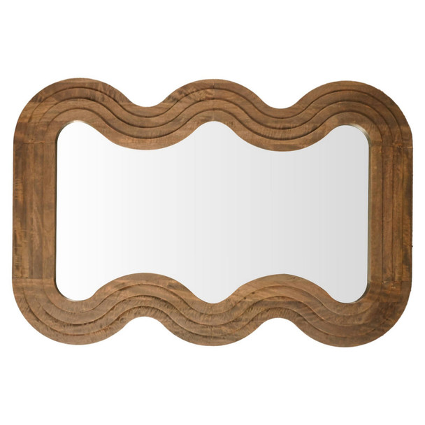 Ripple Oval Mirror-Rustic No1 - Hand made  furniture