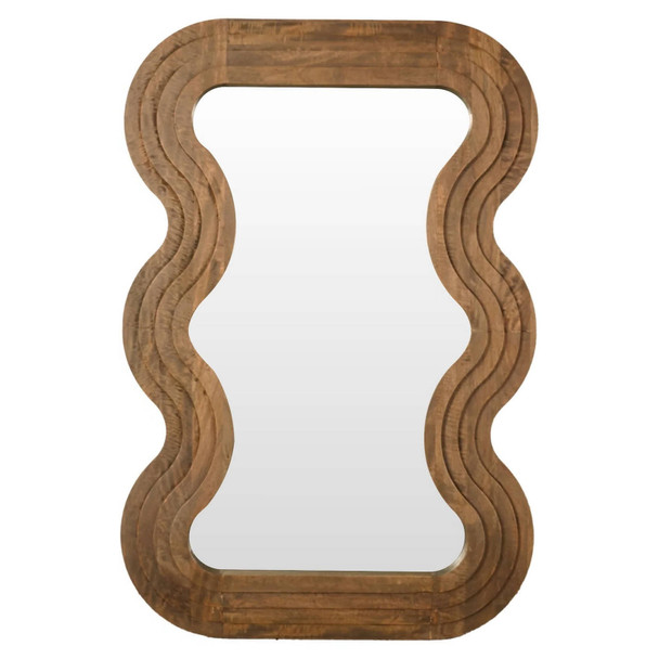Ripple Oval Mirror-Rustic No1 - Contemporary style