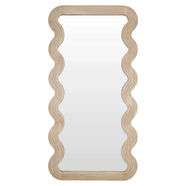 Ripple Tall Mirror-New Natural - Contemporary style