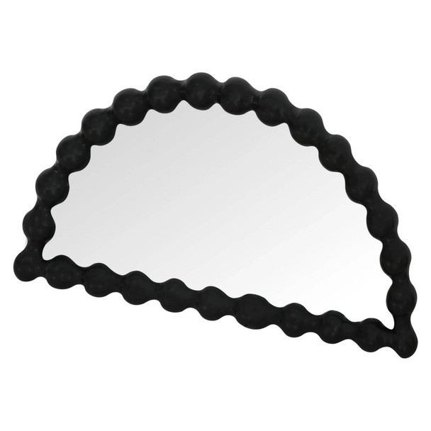 Bolan Halfmoon Mirror - Black  Furniture - T-0422BLACK
