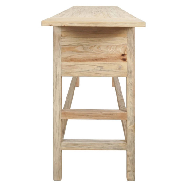 Novato 3 Drw Console - Distressed Natural - Hand made Living Room furniture
