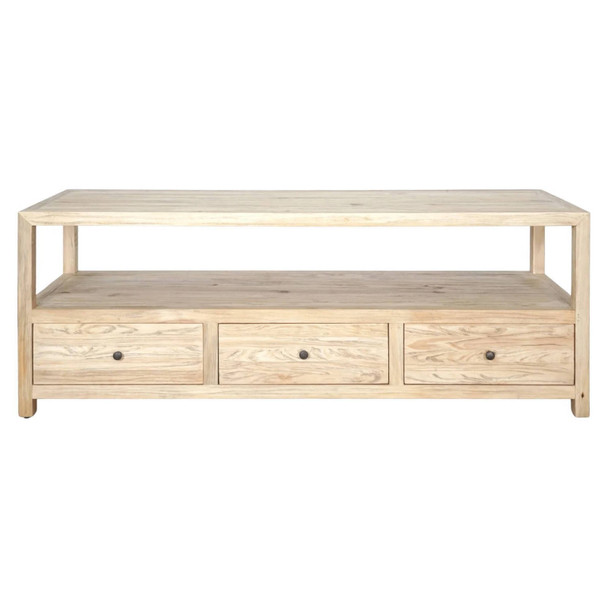 Novato Entertainment TV Unit - Distressed Natural - Contemporary style