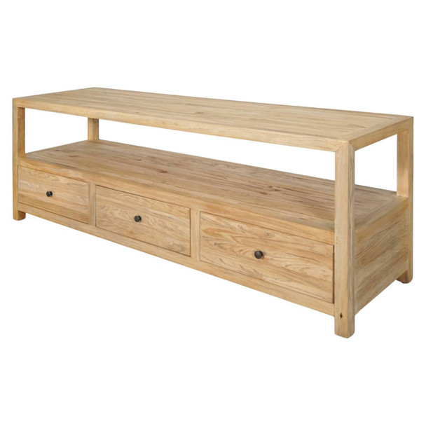 Novato Entertainment TV Unit - Distressed Rustic Living Room Furniture - T-0482RP