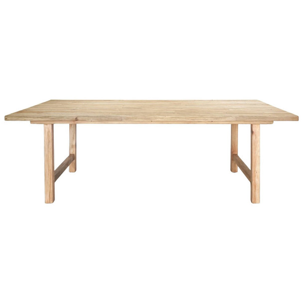 Novato Dining Table 220Cm - Distressed Natural - Contemporary style