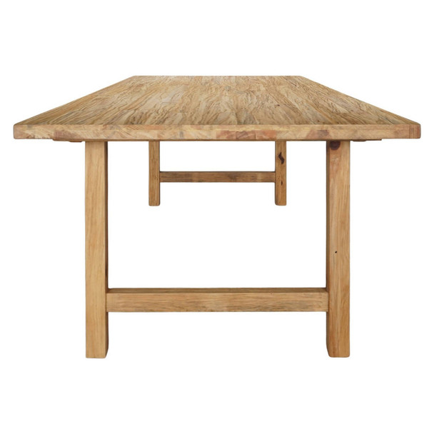 Novato Dining Table 220Cm - Distressed Rustic - Hand made Dining Room furniture