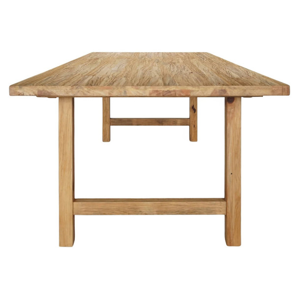 Novato Dining Table 220Cm - Distressed Rustic - Hand made Dining Room furniture