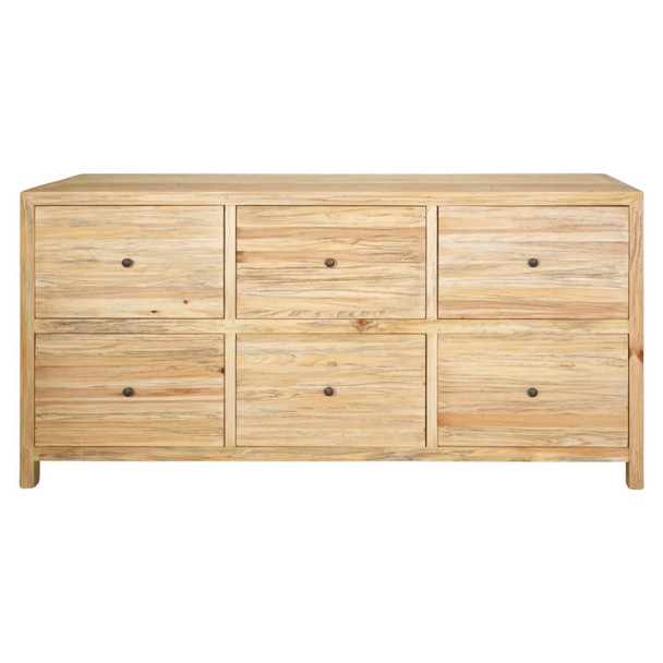 Novato 6 Drw Buffet - Distressed Rustic - Contemporary style