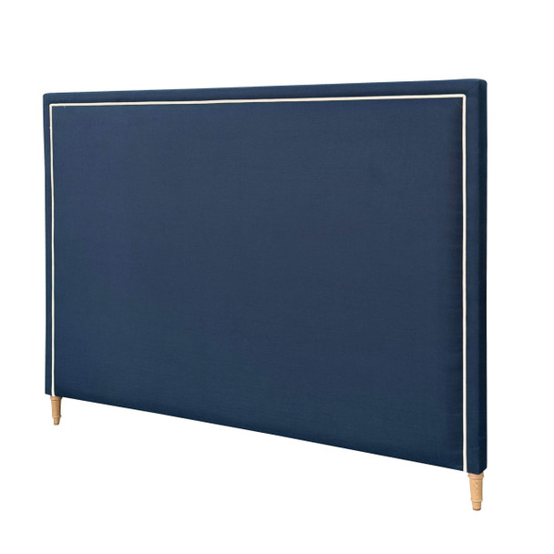 Lausanne King Headboard - Lawson Navy Blue Linen HL608K-F10