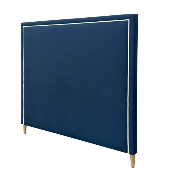 Lausanne Queen Headboard - Lawson Navy Blue Linen HL608Q-F10