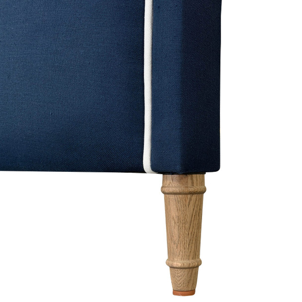 Lausanne Queen Headboard - Lawson Navy Blue Linen HL608Q-F10