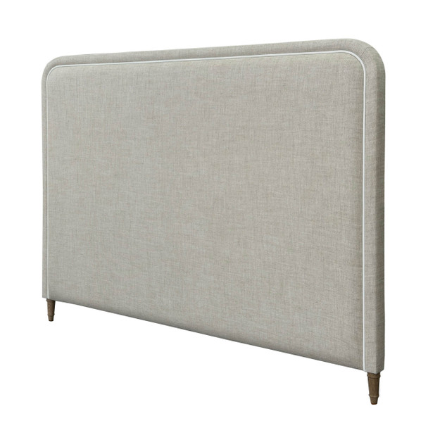 Varna King Headboard - Oatmeal Linen Vienna HL609K-F55