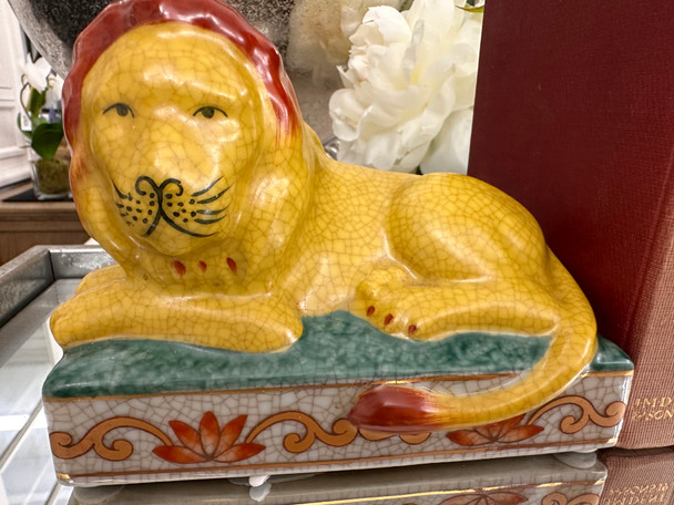 ISLA007 Porcelain Isla Lion Bookends - C.A.M 