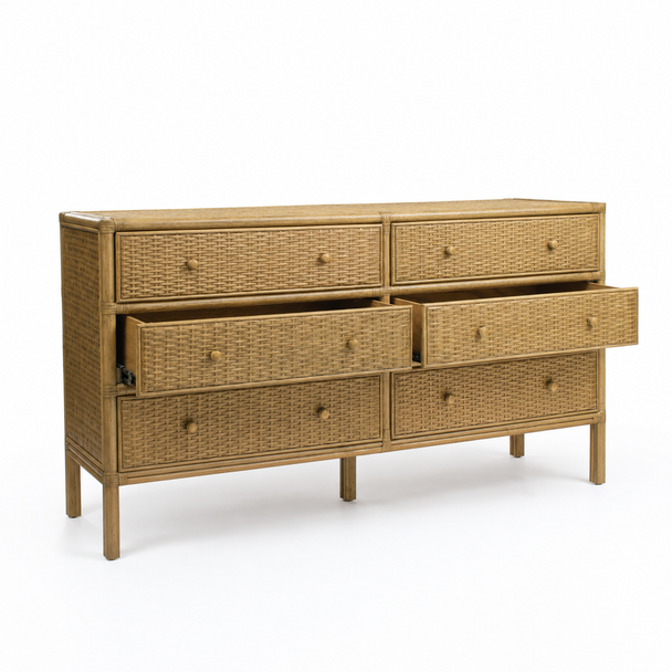 Amara 6 Drawer Dresser - Mud Grey - N162-MG