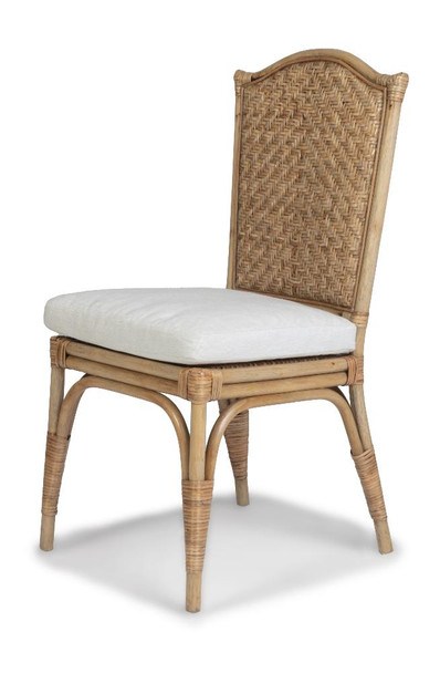 Amara Scalloped Back Dining Chair - Mud Grey - N128-RATG-MG