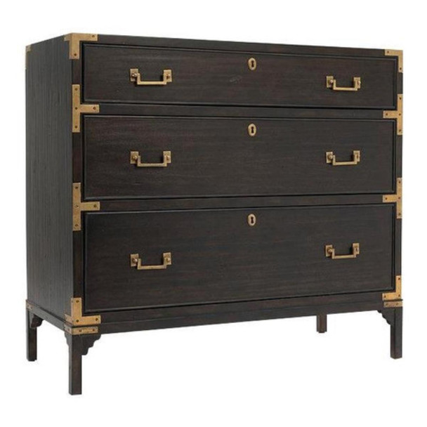 Cunard Chest of 3 Drawers Charcoal - TC001-CH-B