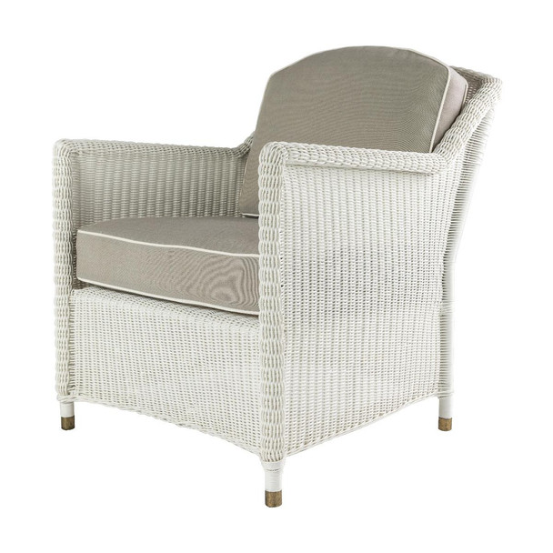 Sorrento Lounge Chair White - OUT-50-W-WT