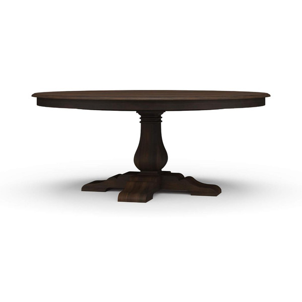 Provincial Trestle Round Dining Table 180cm Smooth Top - Walnut - 66434-WLT