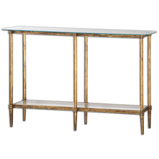Elenio Glass Console Table Coastal style Accent Table Decor Elenio Glass Console Table Coastal style Accent Table Decor