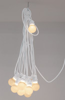 Black or White BellaVista LED Garden Lights - Set of 10 Frosted