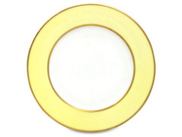 Limoges Legle Side/Cake Plate - Pastel Yellow