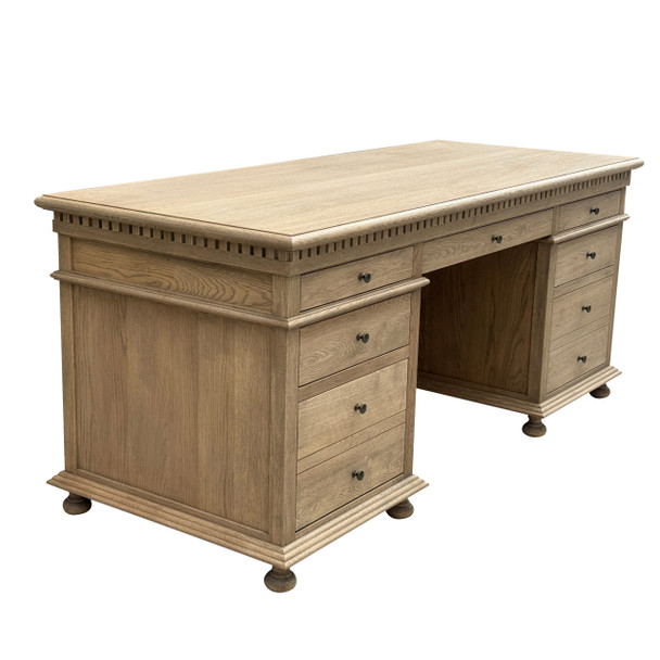 Westminster Desk - Weathered Oak Office & Study Furniture - HL141-105