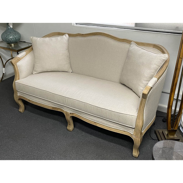 Moliere French Provincial Upholstered 2 Seat Sofa