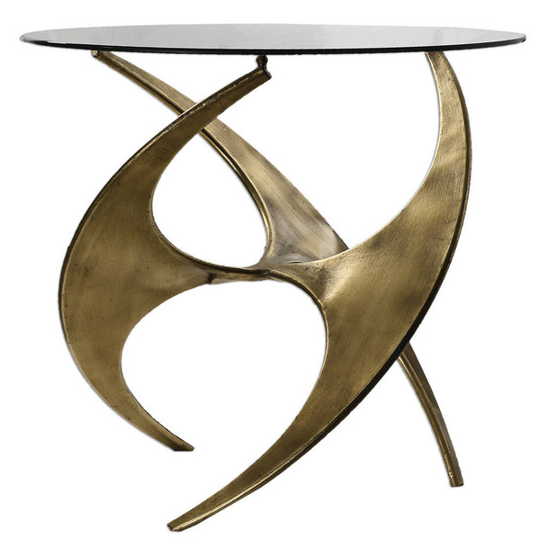 Graciano Glass Side Table Mid-Century Modern style Accent Table Decor Graciano Glass Side Table Mid-Century Modern style Accent Table Decor