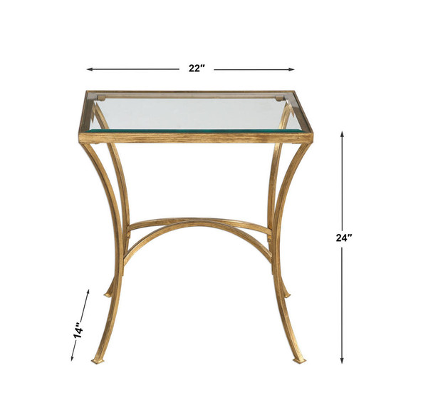 Alayna Gold End Table - Australia wide delivery Alayna Gold End Table - Australia wide delivery