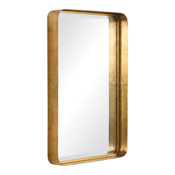 Crofton Antique Gold Mirror - Sale on Mid-Century Modern style Wall Mirrors