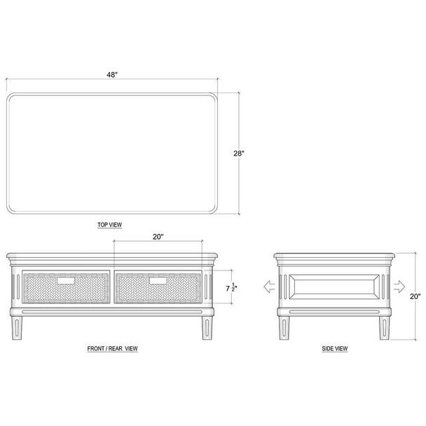 Hayward Coffee Table - Solid Timber Farmhouse style Living Room furniture