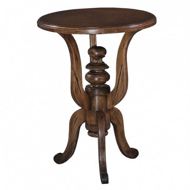 Darby Side Table - Antique Oak - Size: 67H x 50W x 50D (cm) - French Provincial style