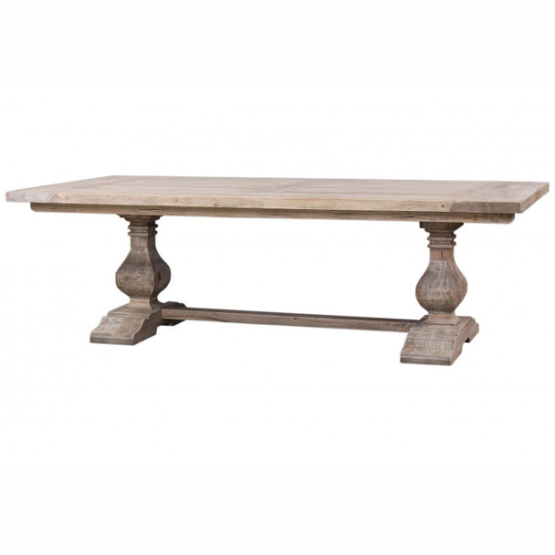 Provincial Trestle Dining Table 240cm - Size: 76H x 244W x 102D (cm)