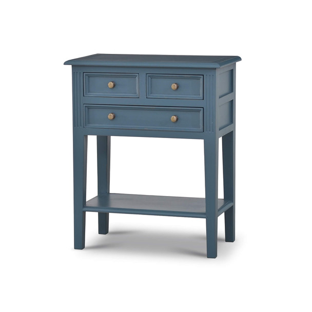 Eton 3 Drawer Side Table - Size: 79H x 66W x 36D (cm) - Craftsman style