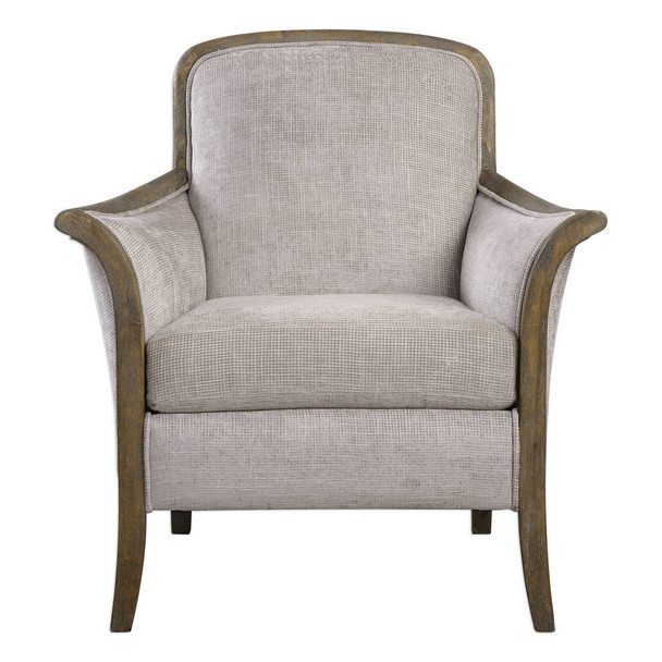 Brittoney Taupe Armchair Contemporary style Accent Chair Decor