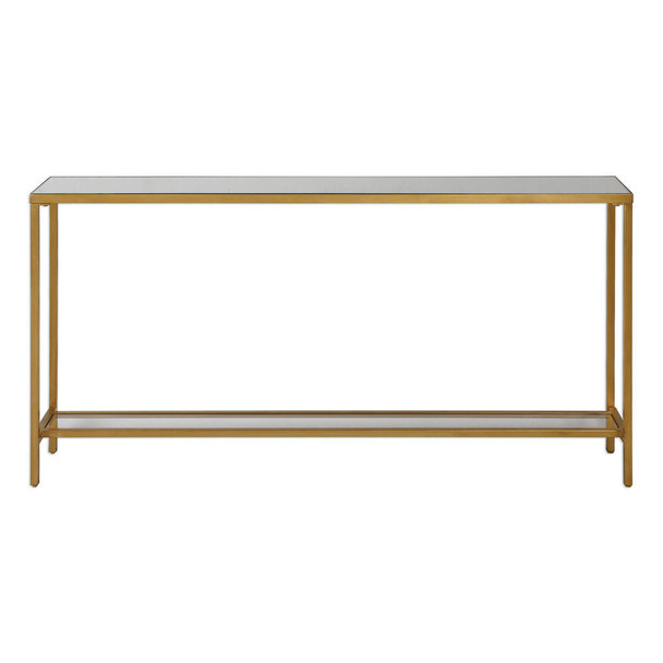 Hayley Gold Console Table Mid-Century Modern style Accent Table Decor