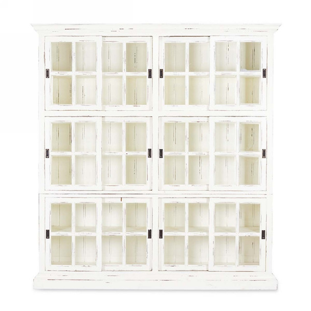 English Bookcase 2 Column - Size: 220H x 207W x 47D (cm) - Traditional style