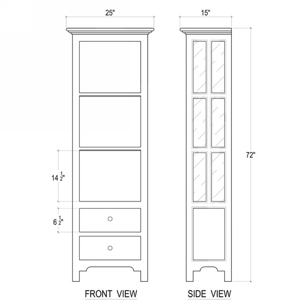 Aries Bookcase w/out Door - Sale on Craftsman style Living Room furniture