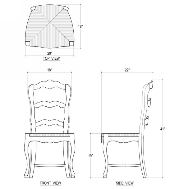 Provincial Dining Chair - Sale on French Provincial style Dining Room furniture